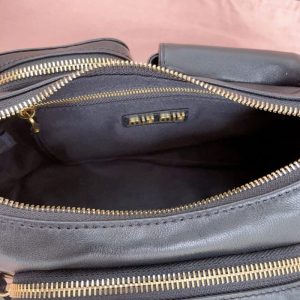 Replica Miu Miu Nappa Pocket Bag Black 3 Replica Miu Miu Nappa Pocket Bag Black - top-tier luxury replica shoulder bag