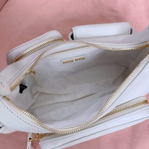 Replica Miu Miu Nappa Pocket Bag White 4 Replica Miu Miu Nappa Pocket Bag White - elite superclone designer purse