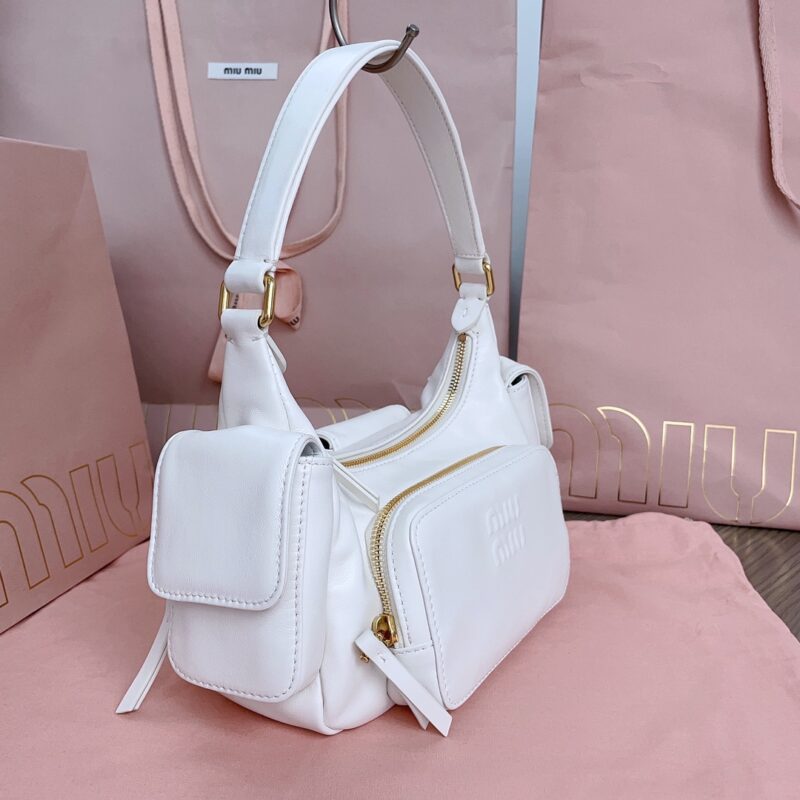 Replica Miu Miu Nappa Pocket Bag White 5 Replica Miu Miu Nappa Pocket Bag White - realistic designer-inspired fake bag