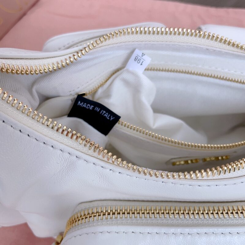 Replica Miu Miu Nappa Pocket Bag White 6 Replica Miu Miu Nappa Pocket Bag White - high-accuracy replica luxury purse