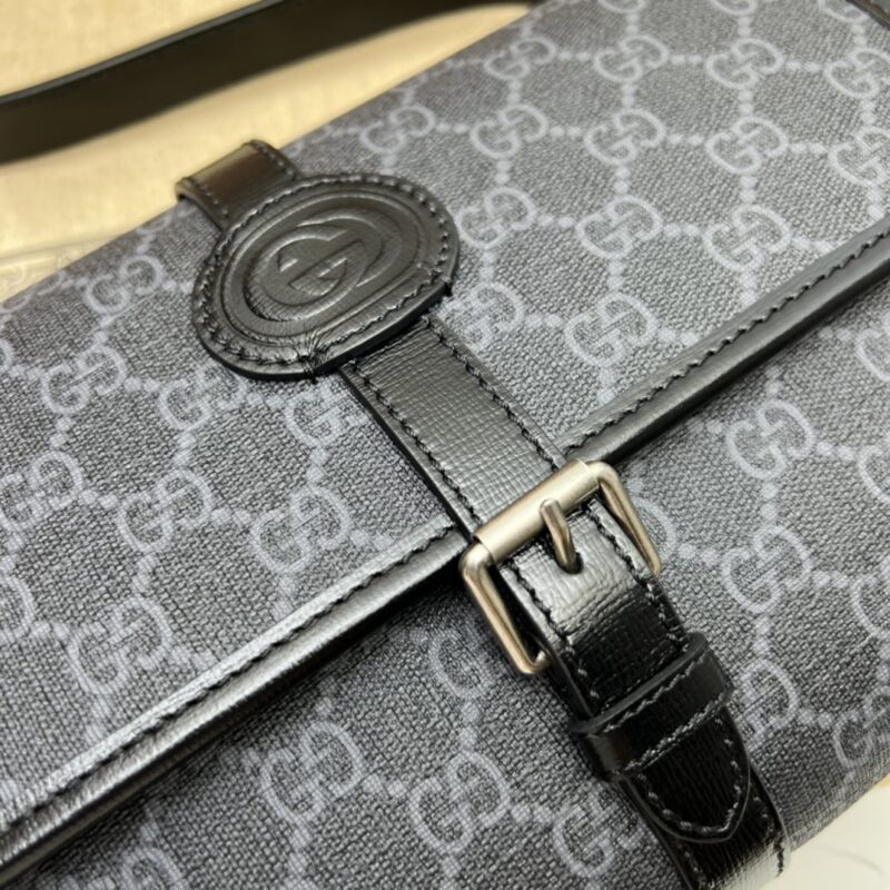 Replica Gucci GG messenger Black Canvas 6 Replica Gucci GG messenger Black Canvas - top-tier luxury replica shoulder bag