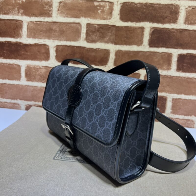 Replica Gucci GG messenger Black Canvas 5 Replica Gucci GG messenger Black Canvas - premium-grade designer purse dupe