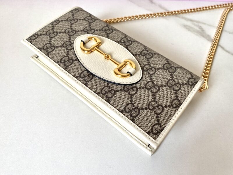 Replica Gucci Horsbet Chain Clutch White 7 Replica Gucci Horsbet Chain Clutch White - best quality luxury bag dupe