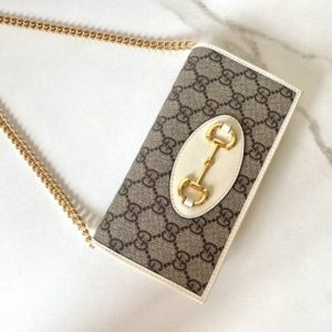 Replica Gucci Horsbet Chain Clutch White 4 Replica Gucci Horsbet Chain Clutch White - high-quality designer bag clone
