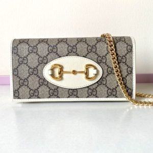 Replica Gucci Horsbet Chain Clutch White 9 Replica Gucci Horsbet Chain Clutch White - high-accuracy replica luxury purse