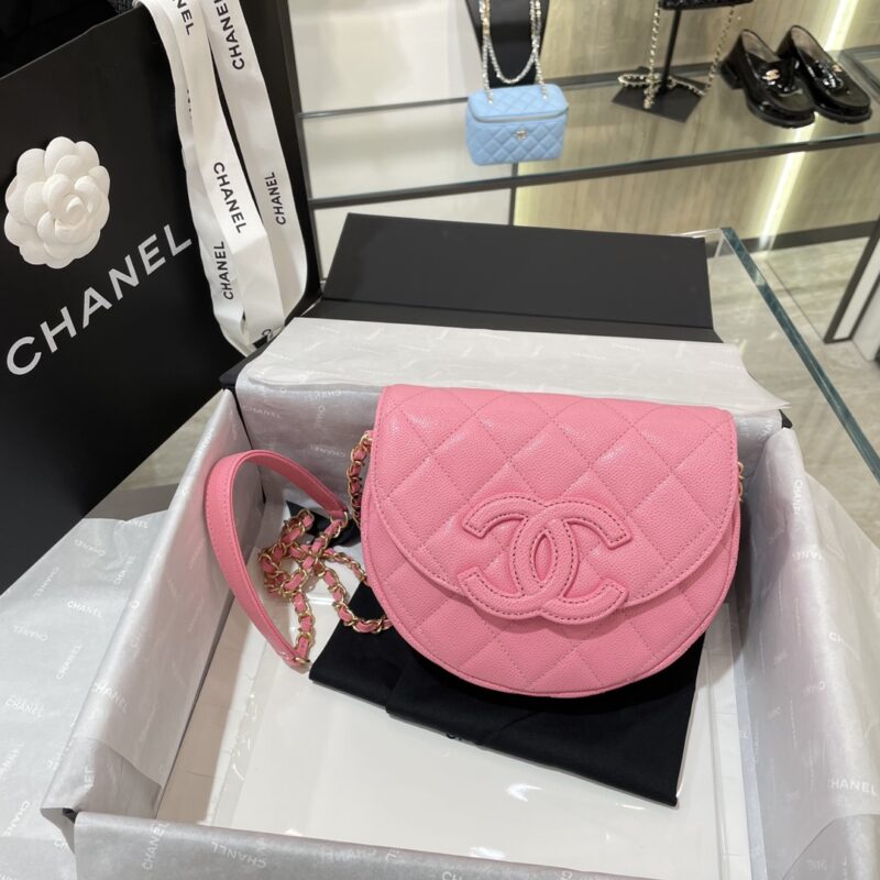 Replica CHANEL 23P Saddle Bag Pink 1 Replica CHANEL 23P Saddle Bag Pink - elite superclone designer purse