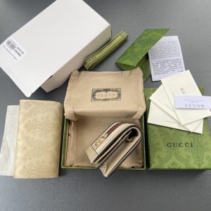 Replica Gucci Ophidia Compact White Wallet - premium 1:1 fake handbag model