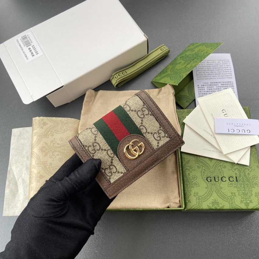 Replica Gucci Ophidia Compact Brown Wallet 2 Replica Gucci Ophidia Compact Brown Wallet - near-authentic luxury replica handbag