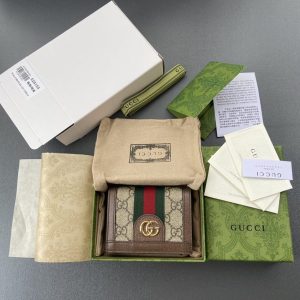 Replica Gucci Ophidia Compact Brown Wallet 1 Replica Gucci Ophidia Compact Brown Wallet - high-quality designer bag clone