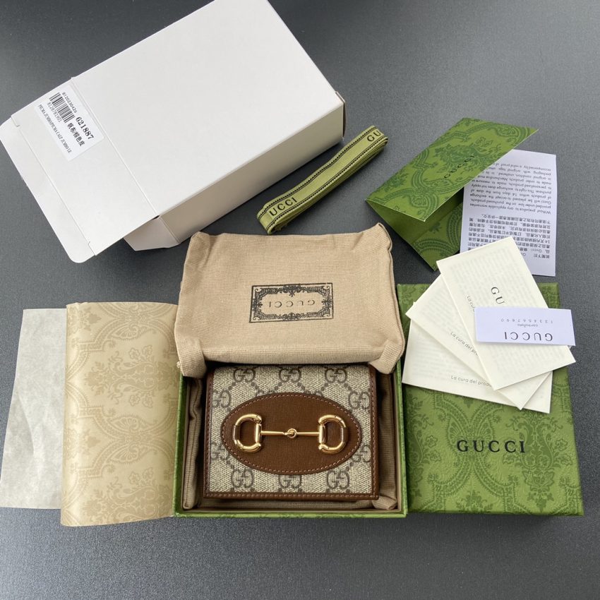 Replica Gucci Horsebit 1955 Wallet Brown 1 Replica Gucci Horsebit 1955 Wallet Brown - high-end fake designer purse