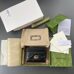 Replica Gucci Marmont Card Holder Black 1 Replica Gucci Marmont Card Holder Black - ultra-realistic fake designer tote