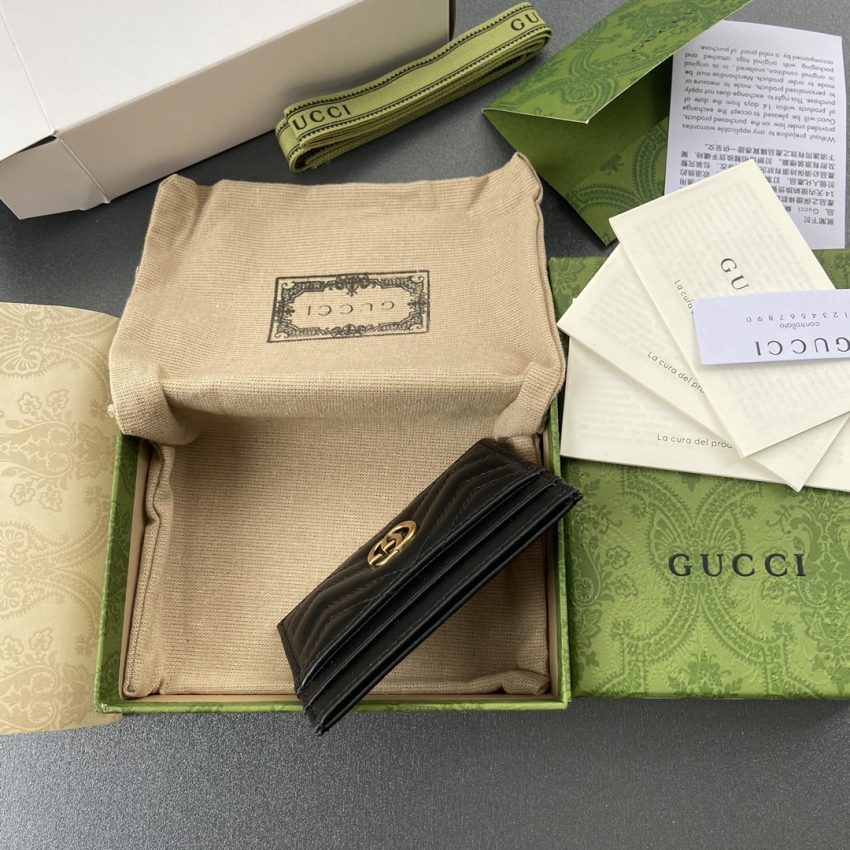 Replica Gucci Marmont Card Holder Black 7 Replica Gucci Marmont Card Holder Black - top-rated replica designer bag