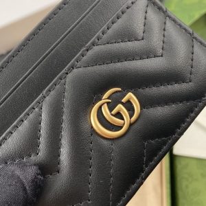 Replica Gucci Marmont Card Holder Black 9 Replica Gucci Marmont Card Holder Black - premium 1:1 fake handbag model