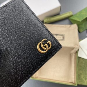 Replica Gucci Marmont Wallet Black - top-tier luxury replica shoulder bag