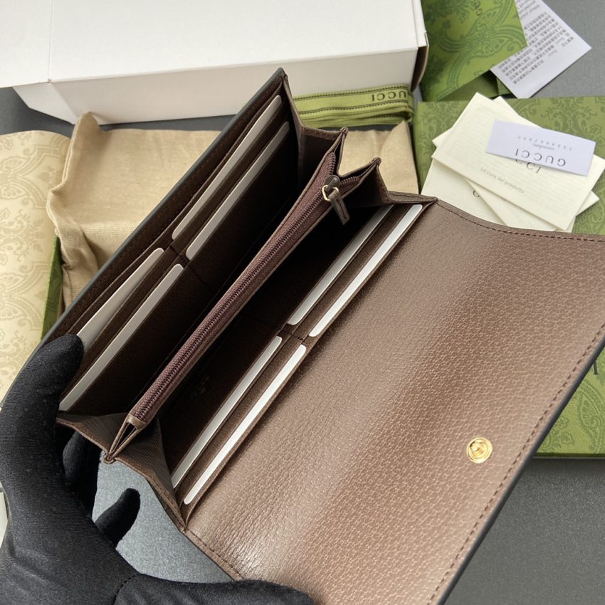 Replica Gucci Ophidia Long Wallet Brown - best-selling designer handbag dupe
