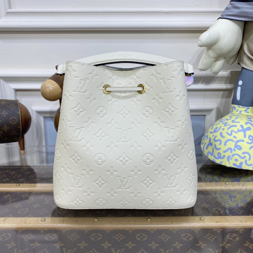 Replica Louis Vuitton Noe Bucket White MM 3 Replica Louis Vuitton Noe Bucket White MM - high-end fake designer purse