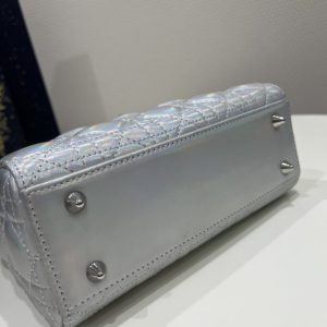 Replica Lady Dior Silver ABC - top-tier luxury replica shoulder bag