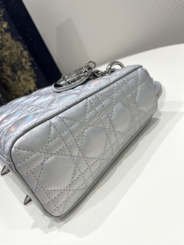 Replica Lady Dior Silver ABC - 1:1 designer replica handbag