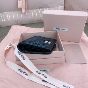 Replica Miu Miu Pocket Wallet Black 2 Replica Miu Miu Pocket Wallet Black - 1:1 designer replica handbag
