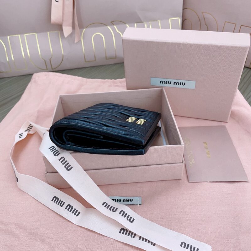 Replica Miu Miu Pocket Wallet Black 2 Replica Miu Miu Pocket Wallet Black - 1:1 designer replica handbag