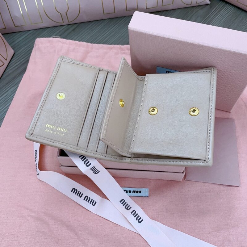 Replica Miu Miu Pocket Wallet Beige 5 Replica Miu Miu Pocket Wallet Beige - high-quality designer bag clone