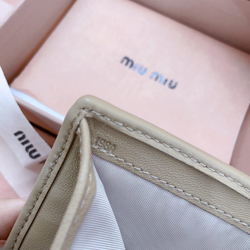 Replica Miu Miu Pocket Wallet Beige 8 Replica Miu Miu Pocket Wallet Beige - high-quality designer bag clone