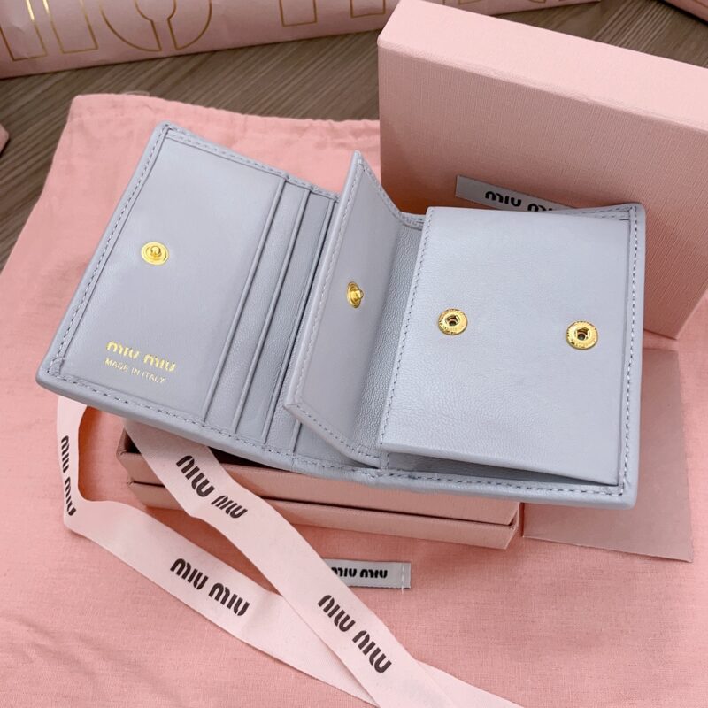 Replica Miu Miu Pocket Wallet Light Blue 2 Replica Miu Miu Pocket Wallet Light Blue - high-quality designer bag clone