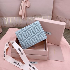 Replica Miu Miu Pocket Wallet Light Blue 6 Replica Miu Miu Pocket Wallet Light Blue - high-end fake designer purse