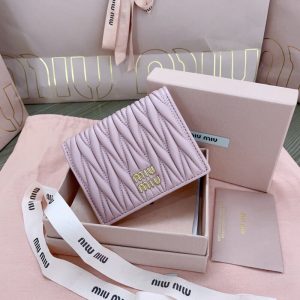Replica Miu Miu Pocket Wallet Pink 4 Replica Miu Miu Pocket Wallet Pink - 1:1 designer replica handbag