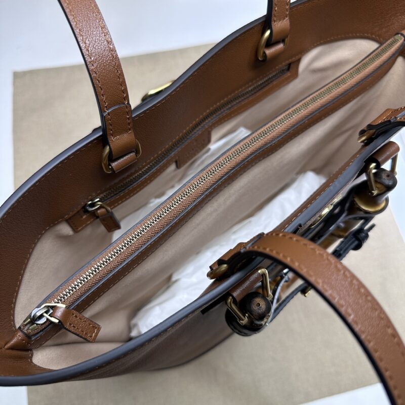 Replica Gucci Diana Medium Tote Bag Brown 4 Replica Gucci Diana Medium Tote Bag Brown - top-tier luxury replica shoulder bag