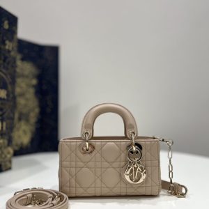 Replica Dior Lady D-Joy Mini Bag Caramel 1 Replica Dior Lady D-Joy Mini Bag Caramel - ultra-realistic fake designer tote
