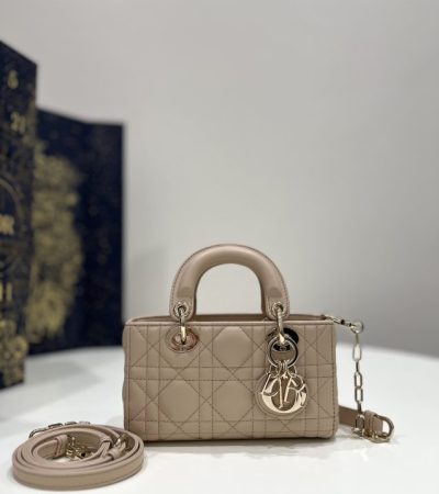 Replica Dior Lady D-Joy Mini Bag Caramel - ultra-realistic fake designer tote