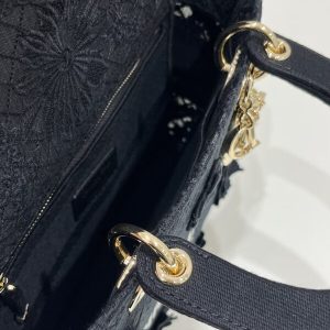 Replica Lady Dior D-Lite Chardons Black 7 Replica Lady Dior D-Lite Chardons Black - high-accuracy replica luxury purse