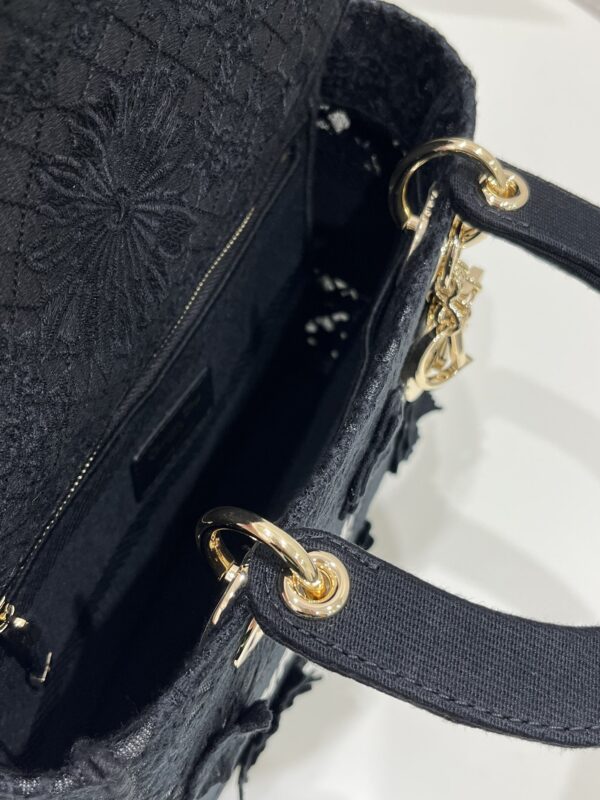 Replica Lady Dior D-Lite Chardons Black 7 Replica Lady Dior D-Lite Chardons Black - high-accuracy replica luxury purse