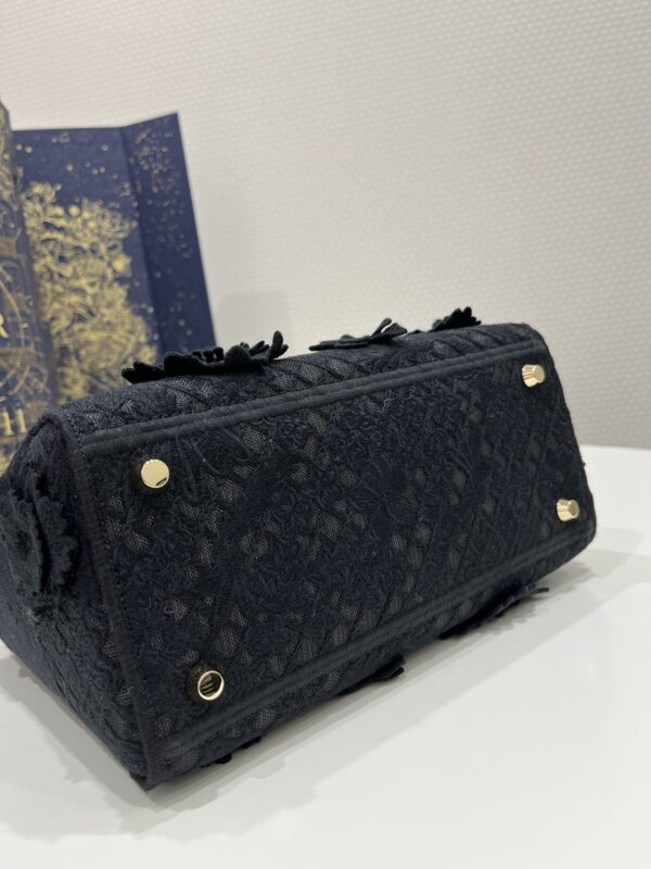 Replica Lady Dior D-Lite Chardons Black 8 Replica Lady Dior D-Lite Chardons Black - high-quality designer bag clone