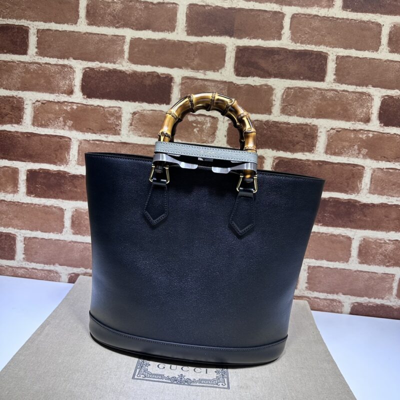 Replica Gucci Diana Medium Tote Bag Black 4 Replica Gucci Diana Medium Tote Bag Black - 1:1 designer replica handbag