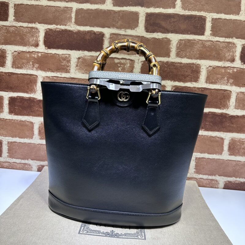 Replica Gucci Diana Medium Tote Bag Black 3 Replica Gucci Diana Medium Tote Bag Black - elite superclone designer purse