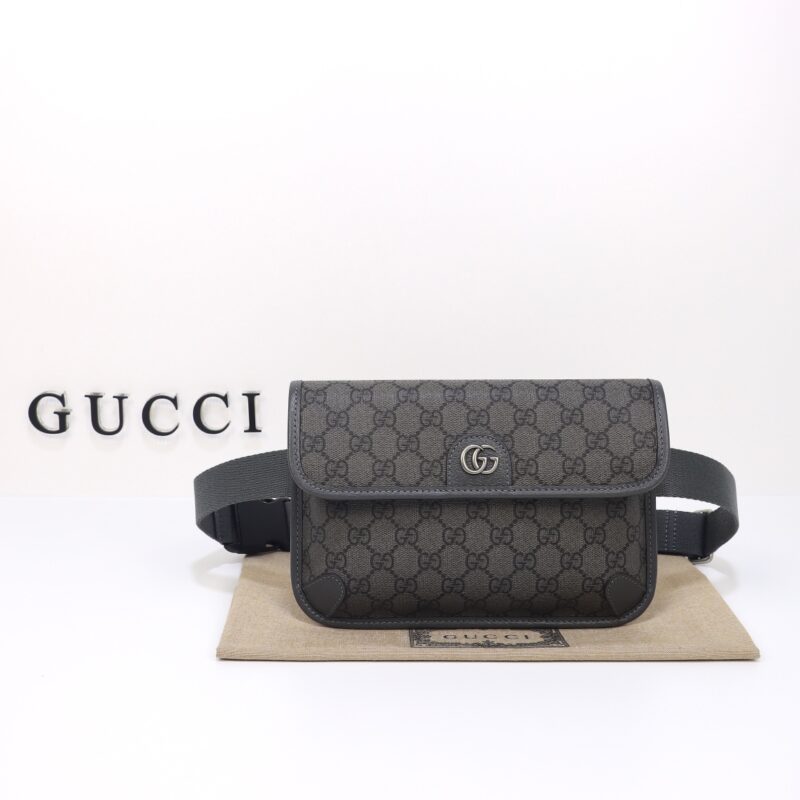Replica Gucci Ophidia GG Small Waist Grey 1 Replica Gucci Ophidia GG Small Waist Grey - ultra-realistic fake designer tote