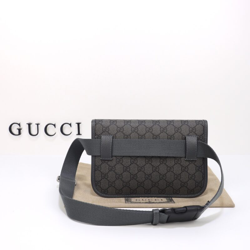Replica Gucci Ophidia GG Small Waist Grey 2 Replica Gucci Ophidia GG Small Waist Grey - high-accuracy replica luxury purse