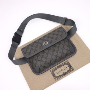 Replica Gucci Ophidia GG Small Waist Grey 4 Replica Gucci Ophidia GG Small Waist Grey - high-end fake designer purse