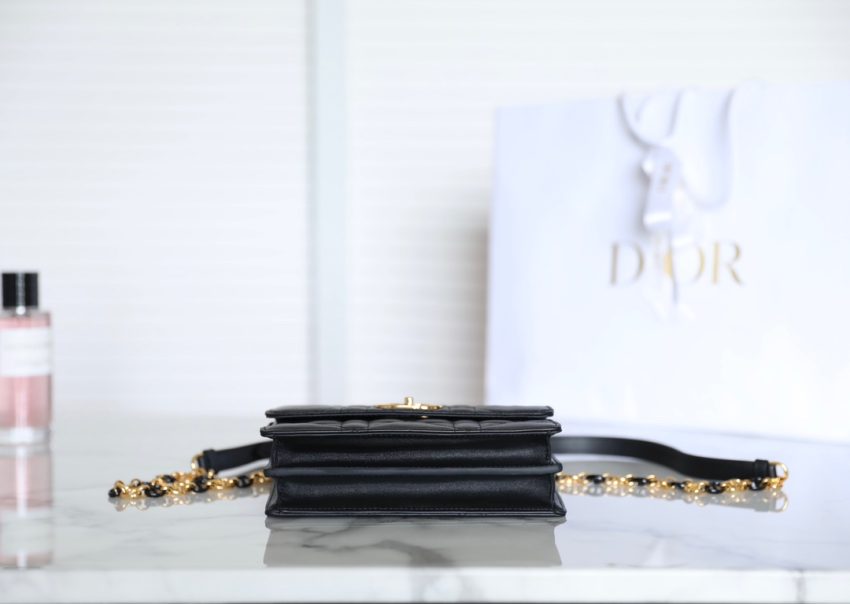 Replica Dior Miss Caro Black 3 Replica Dior Miss Caro Black - premium 1:1 fake handbag model