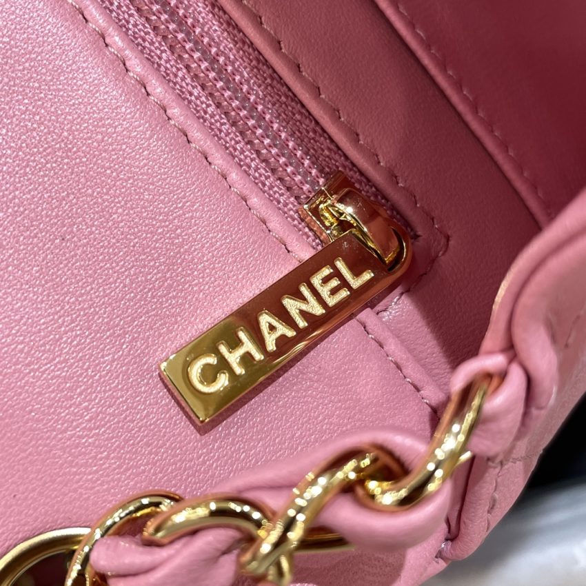 Replica CHANEL Classic Flap 17cm Pink 8 Replica CHANEL Classic Flap 17cm Pink - elite superclone designer purse