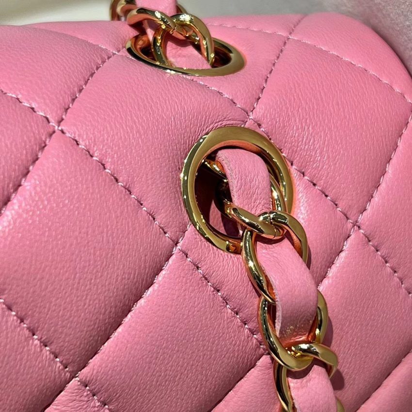 Replica CHANEL Classic Flap 23cm Pink 6 Replica CHANEL Classic Flap 23cm Pink - high-end fake designer purse