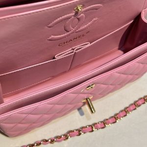 Replica CHANEL Classic Flap 23cm Pink 7 Replica CHANEL Classic Flap 23cm Pink - authentic-look luxury purse replica