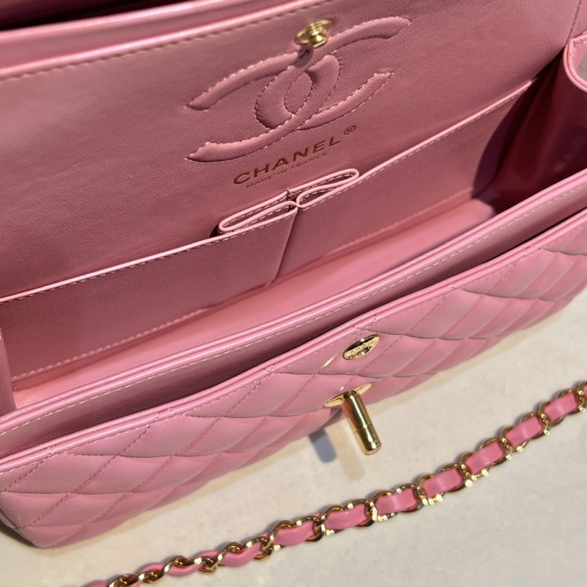 Replica CHANEL Classic Flap 23cm Pink 7 Replica CHANEL Classic Flap 23cm Pink - authentic-look luxury purse replica