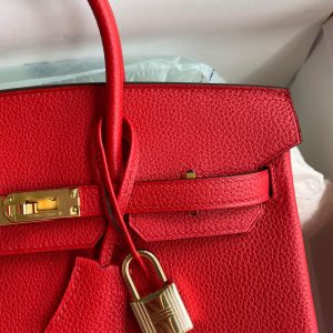 Replica Hermes Birkin Red Togo Gold 3 Replica Hermes Birkin Red Togo Gold - realistic designer-inspired fake bag