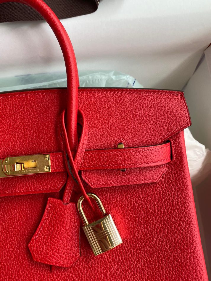 Replica Hermes Birkin Red Togo Gold 3 Replica Hermes Birkin Red Togo Gold - realistic designer-inspired fake bag