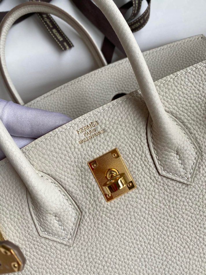 Replica Hermes Birkin White Togo Gold 4 Replica Hermes Birkin White Togo Gold - authentic-look luxury purse replica