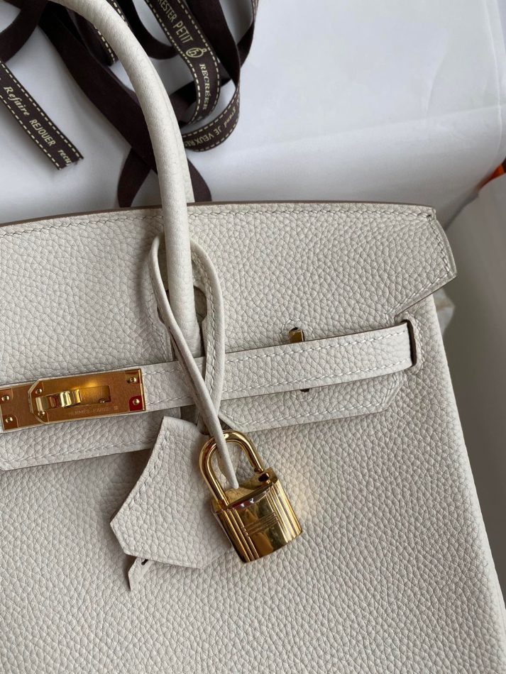Replica Hermes Birkin White Togo Gold 7 Replica Hermes Birkin White Togo Gold - 1:1 designer replica handbag