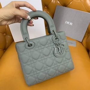 Replica Lady Dior Matte Grey ABC 2 Replica Lady Dior Matte Grey ABC - realistic designer-inspired fake bag